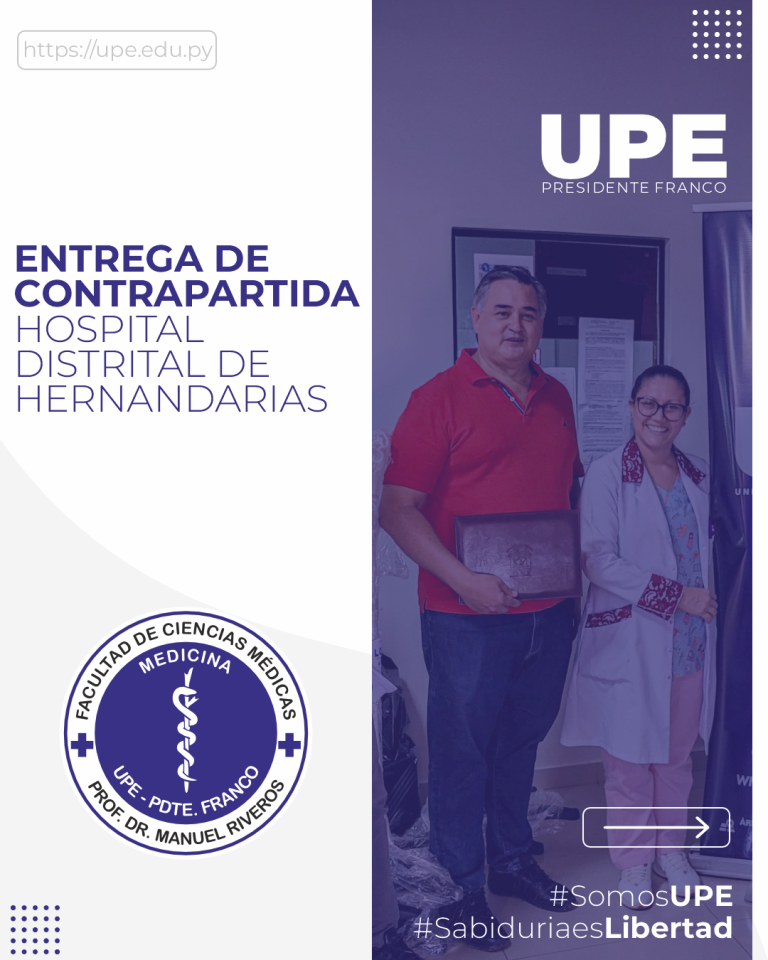 UPE entrega Contrapartida al Hospital Distrital de Hernandarias